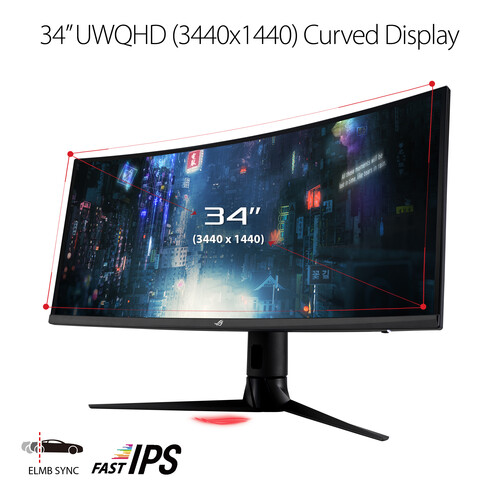 ASUS XG349C 34" MONITOR thumbnail 3
