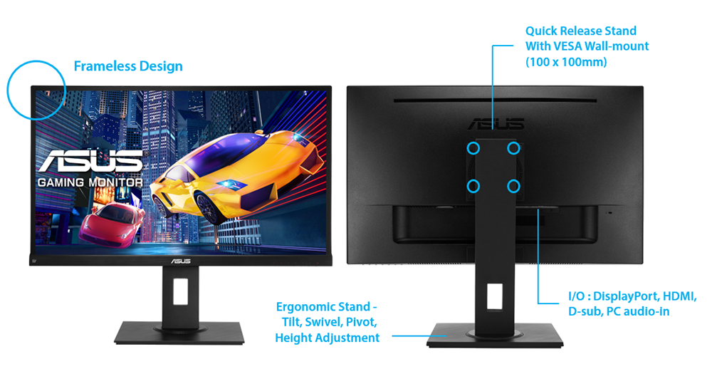 ASUS VP279QGL 27" IPS 75Hz Monitor thumbnail 6