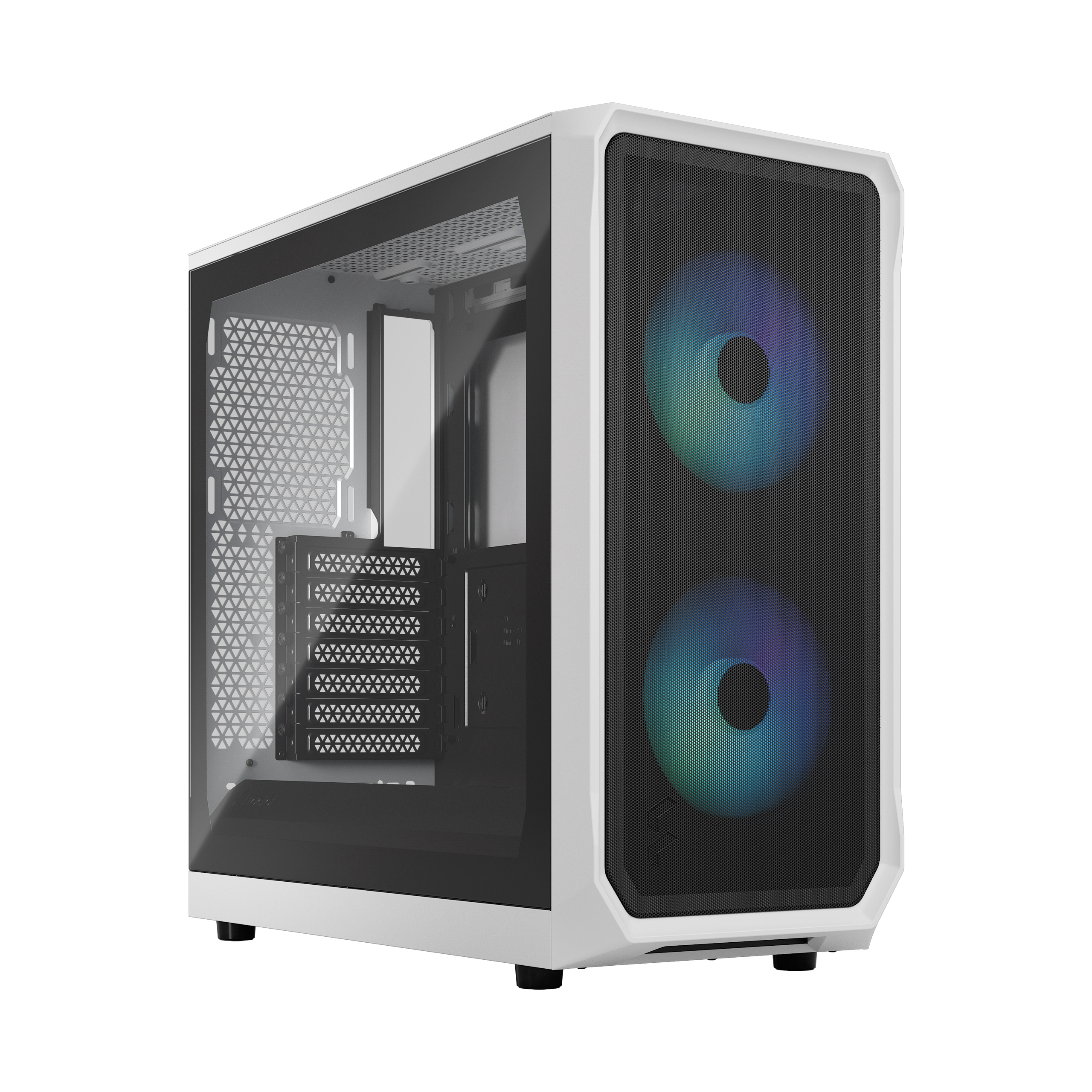 FRACTAL DESIGN FOCUS 2 RGB WHITE TG CLEAR TINT