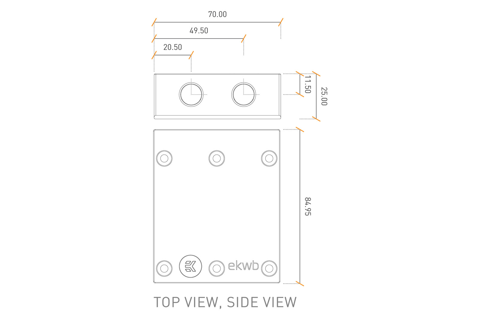 EK FC TERMINAL X2 3 SLOT PLEXI