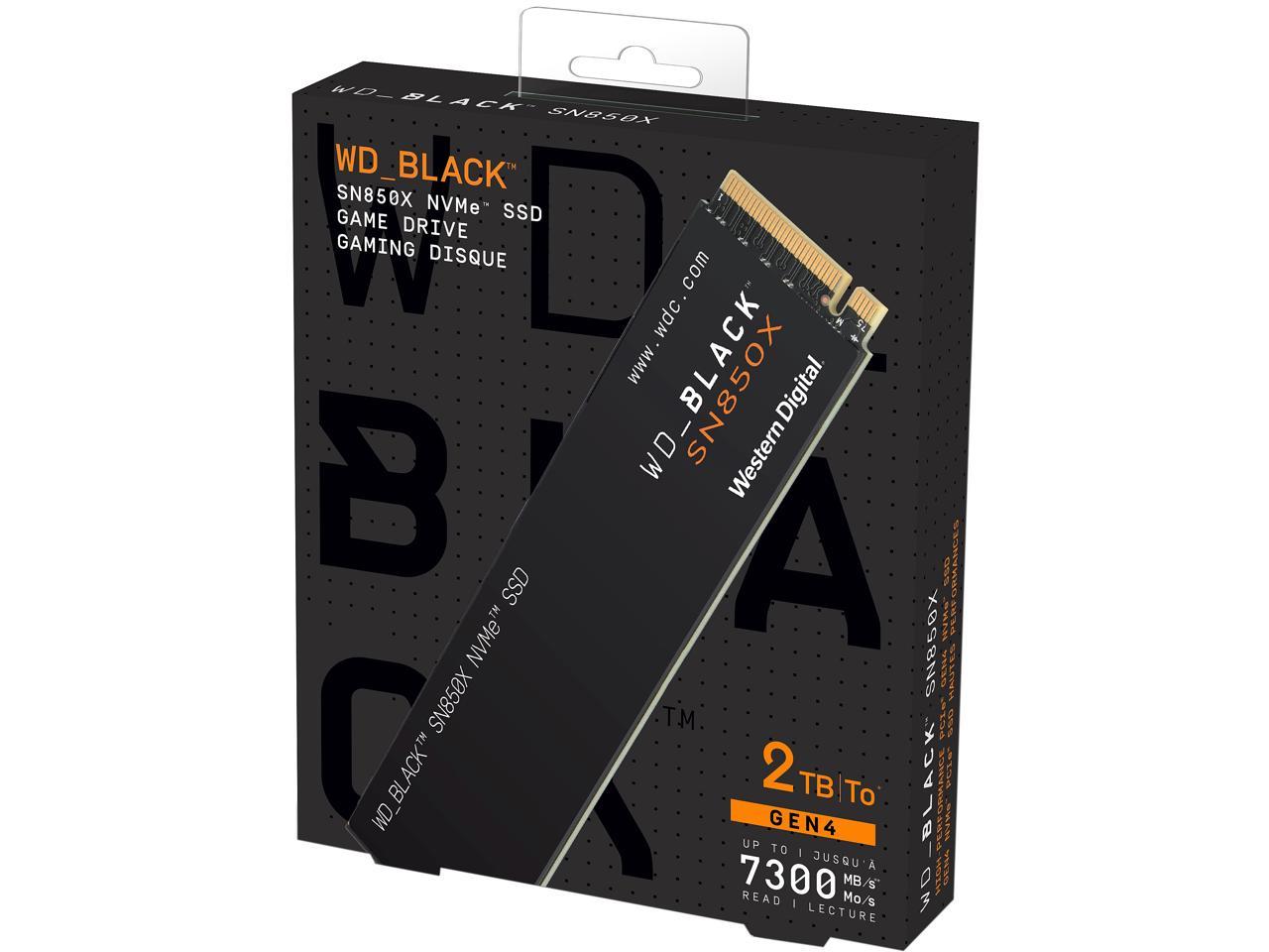 WESTERN DIGITAL BLACK SN850X NVME SSD M.2 2TB thumbnail 3