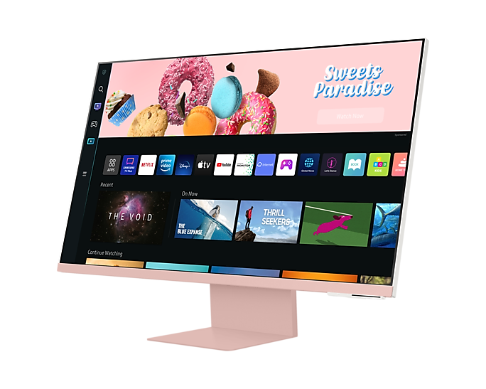 SAMSUNG S32BM80PUCXXK 32" MONITOR (PINK) thumbnail 2