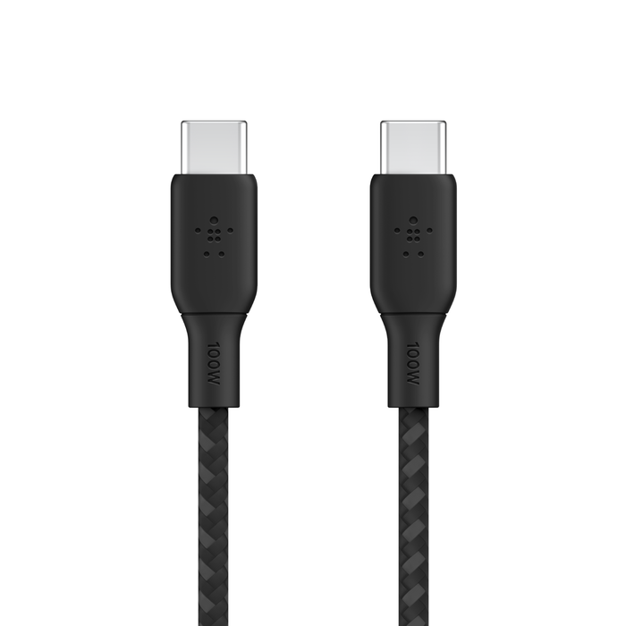 BELKIN BRAIDED USBC-C 2.0 100W CABLE 2M BLACK