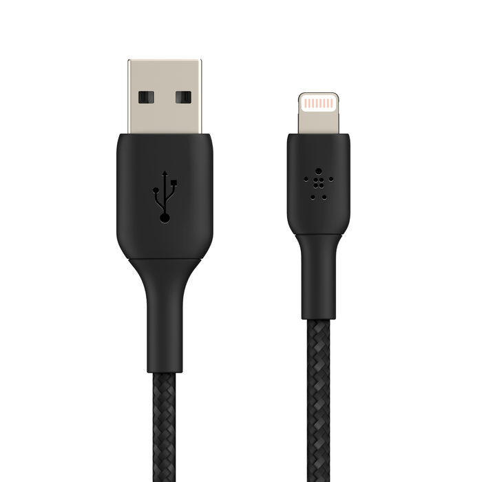 BELKIN BRAIDED A-LTG 2M BLACK