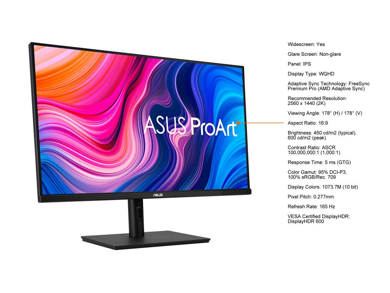ASUS PA328CGV 32" ProArt 2K 165Hz Monitor thumbnail 11