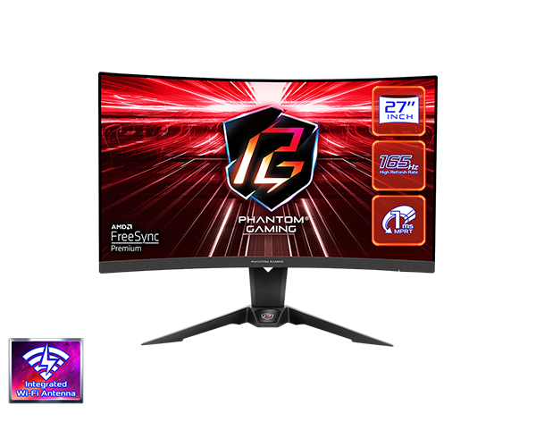 ASROCK PG27Q15R2A 27" QHD CURZE 165HZ MONITOR