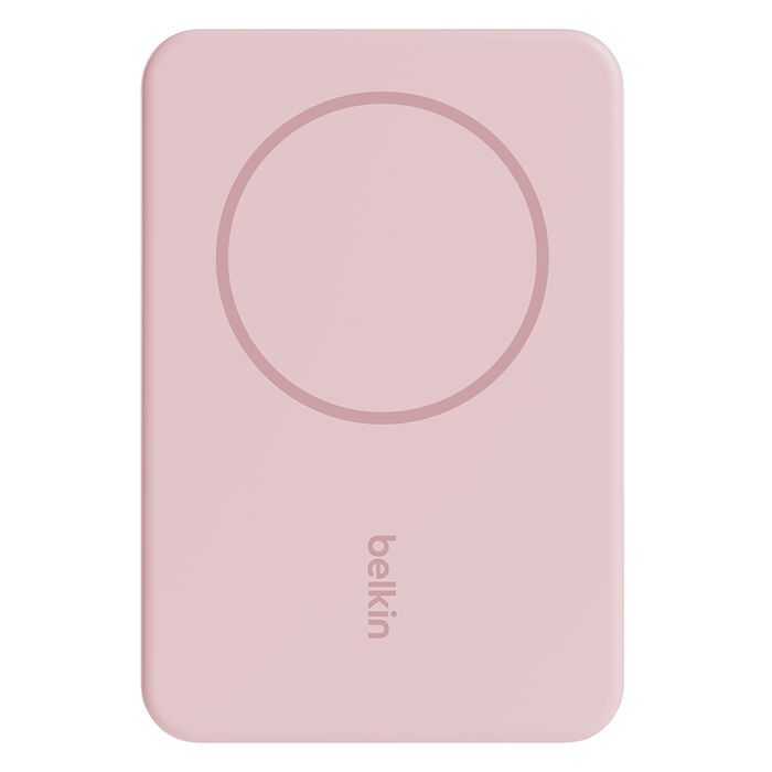 BELKIN 5K MAGNETIC WIRELESS POWER BANK + KICKSTAND (PINK)