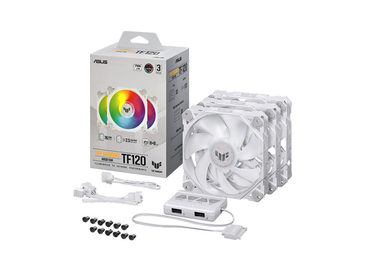 ASUS TUF GAMING TF120 ARGB 3IN1 WHITE EDITION