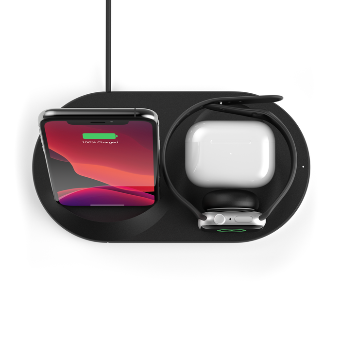 BELKIN APPLE WATCH & PHONE WIRELESS CHARING STAND BK