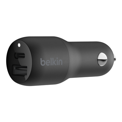 BELKIN 32W CAR CHARGER 20W USB-C 12W USB-A BLACK