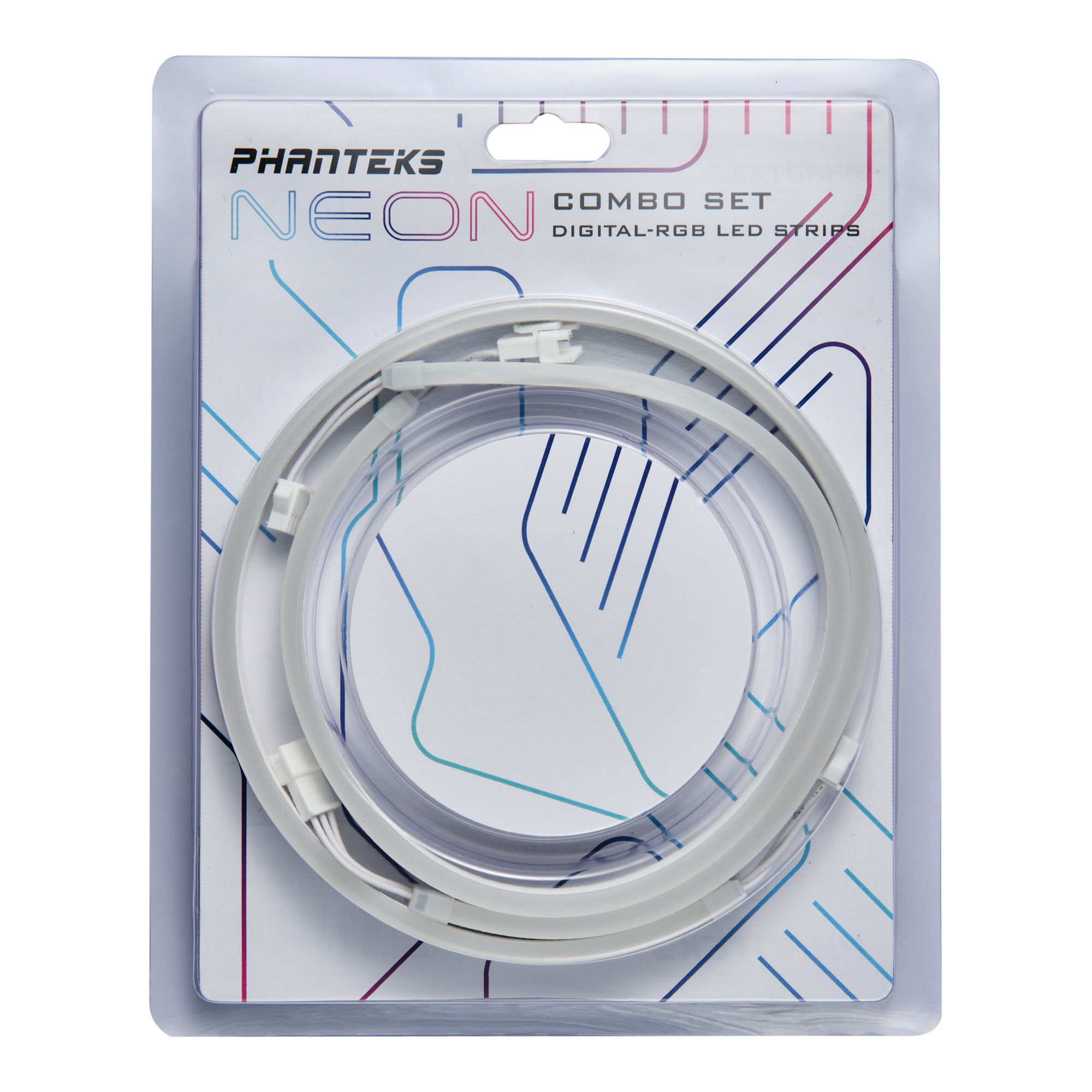 PHANTEKS NEON DIGITAL RGB LED STRIP (400MM*2) WHITE