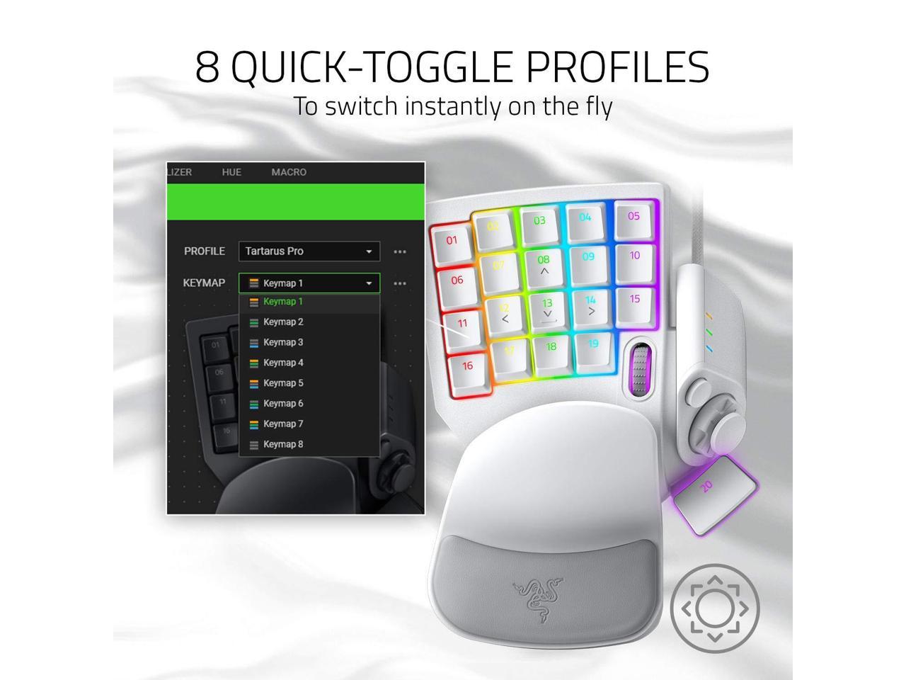RAZER TARTARUS PRO ANALOG OPTICAL KEYPAD MERCURY