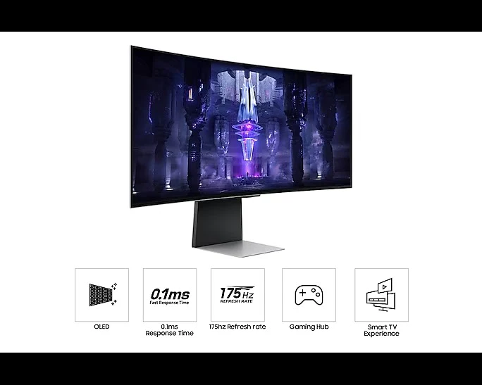 SAMSUNG S34BG850SCXXK 34" Odyssey G8 OLED Monitor thumbnail 7