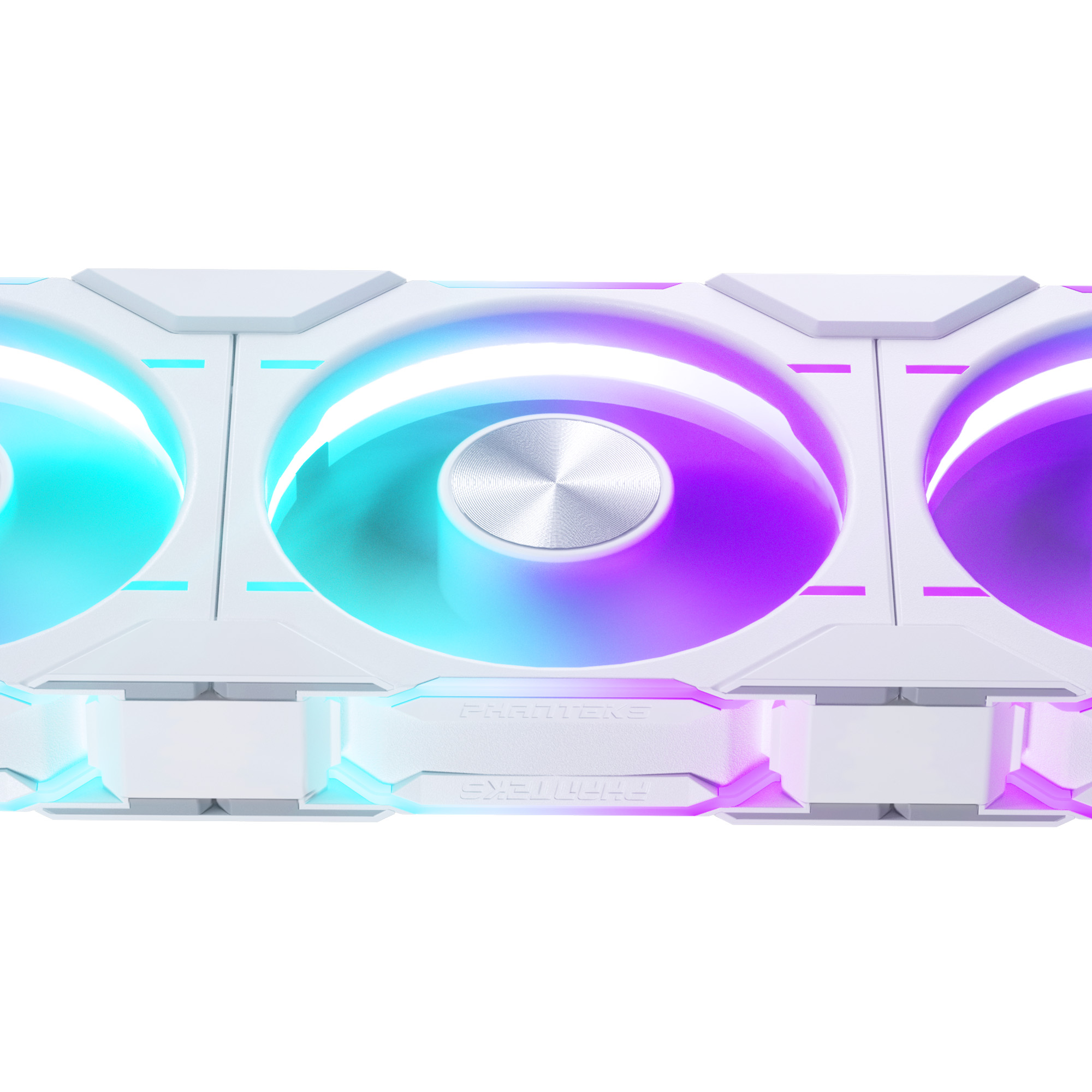 PHANTEKS D30 120MM PWM FAN REGULAR DRGB WHITE (3-PACK) thumbnail 3