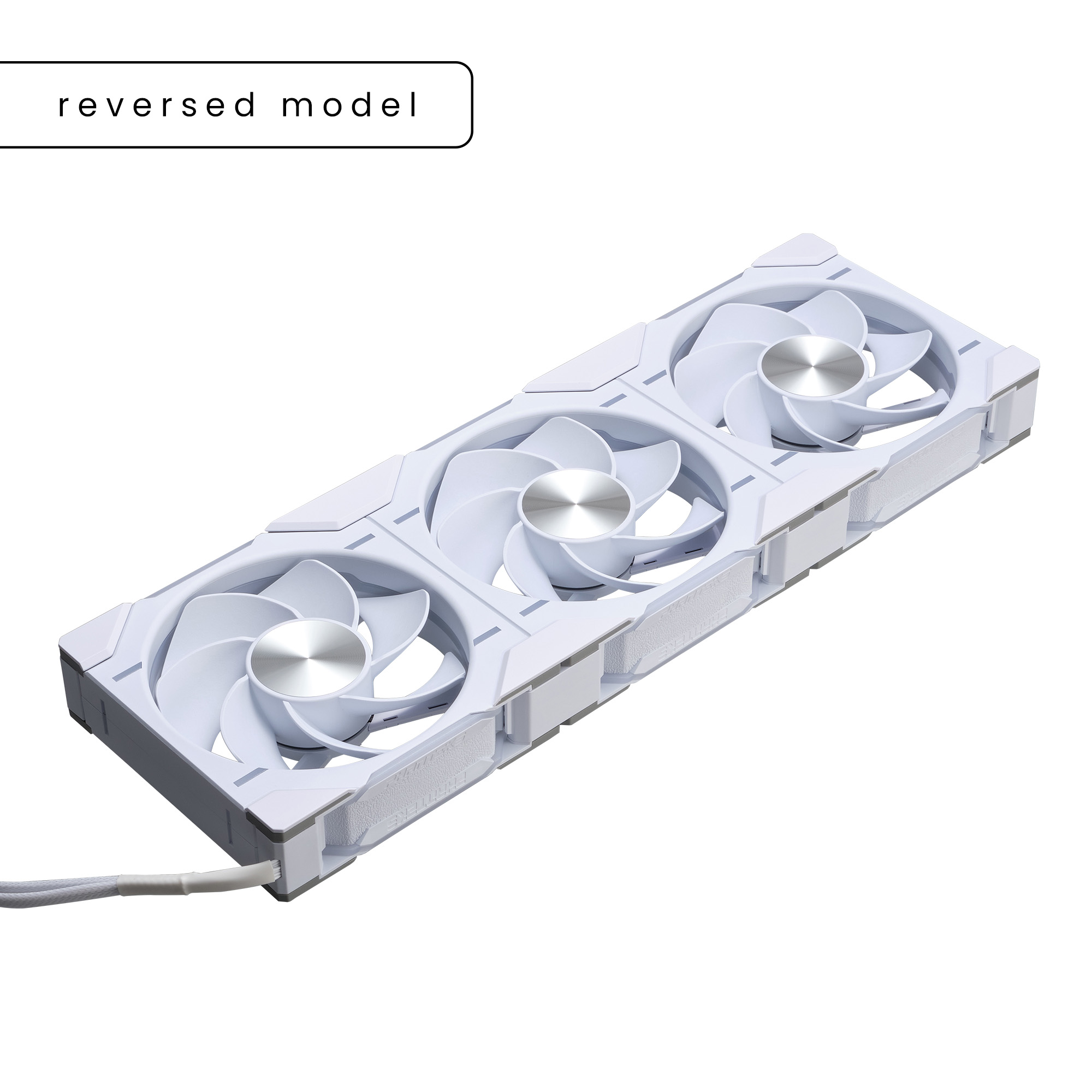 PHANTEKS D30 120MM PWM FAN REVERSED DRGB WHITE (3-PACK) thumbnail 5