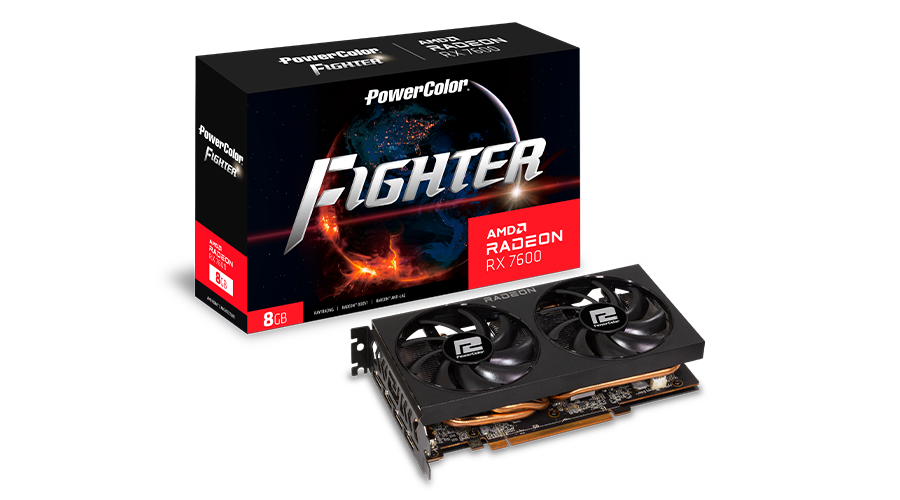 POWERCOLOR RX7600 FIGHTER 8GB GDDR6