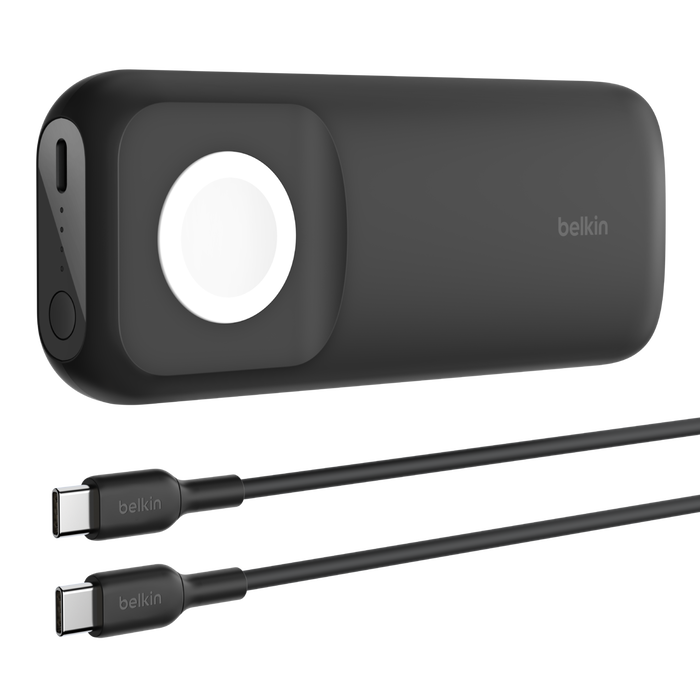 BELKIN 10K POWER BANK W/APPLE WATCH FAST CHARGER BLACK