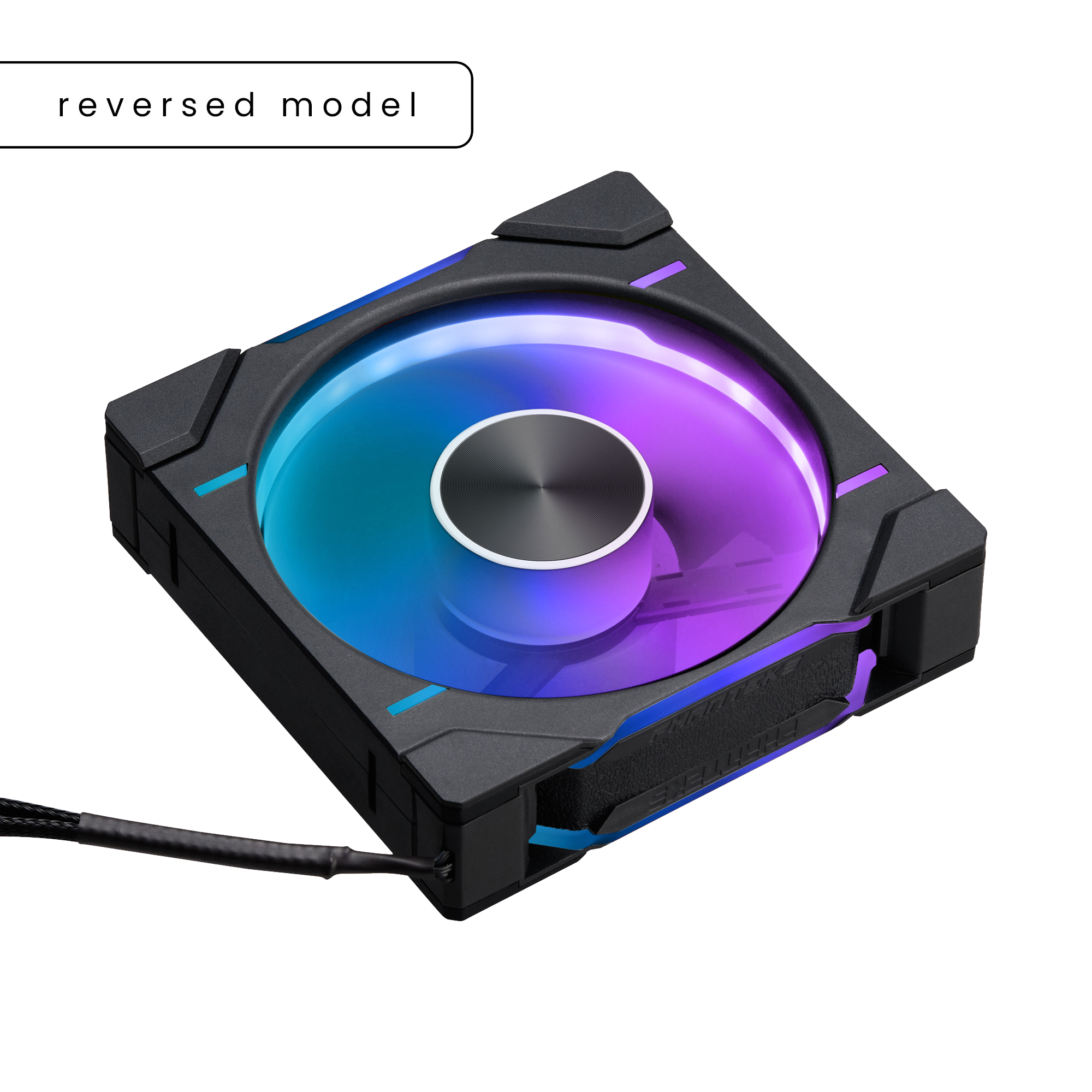 PHANTEKS D30 120MM PWM FAN REVERSE DRGB BLACK (1-PACK)