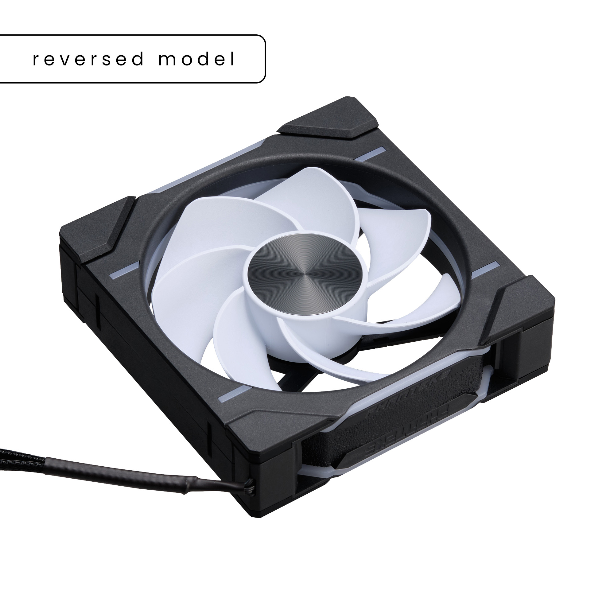 PHANTEKS D30 120MM PWM FAN REVERSE DRGB BLACK (1-PACK) thumbnail 4