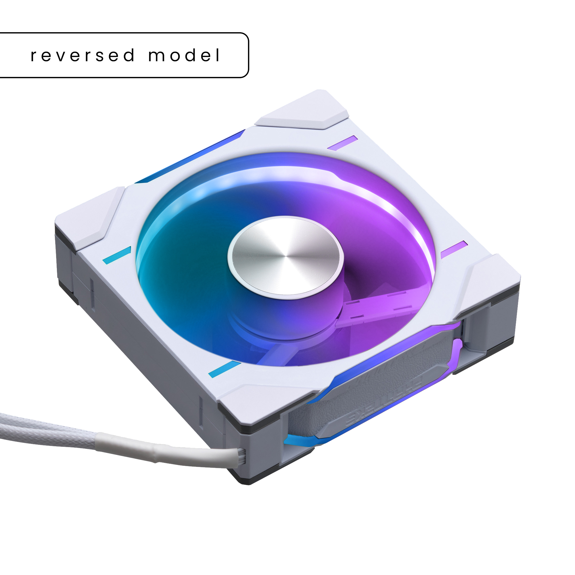 PHANTEKS D30 120MM PWM FAN REVERSE DRGB WHITE (1-PACK)