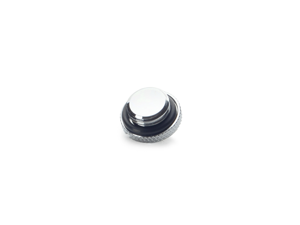 BITSPOWER G1/4" SILVER SHINING LOW-PROFILE STOP FITTING