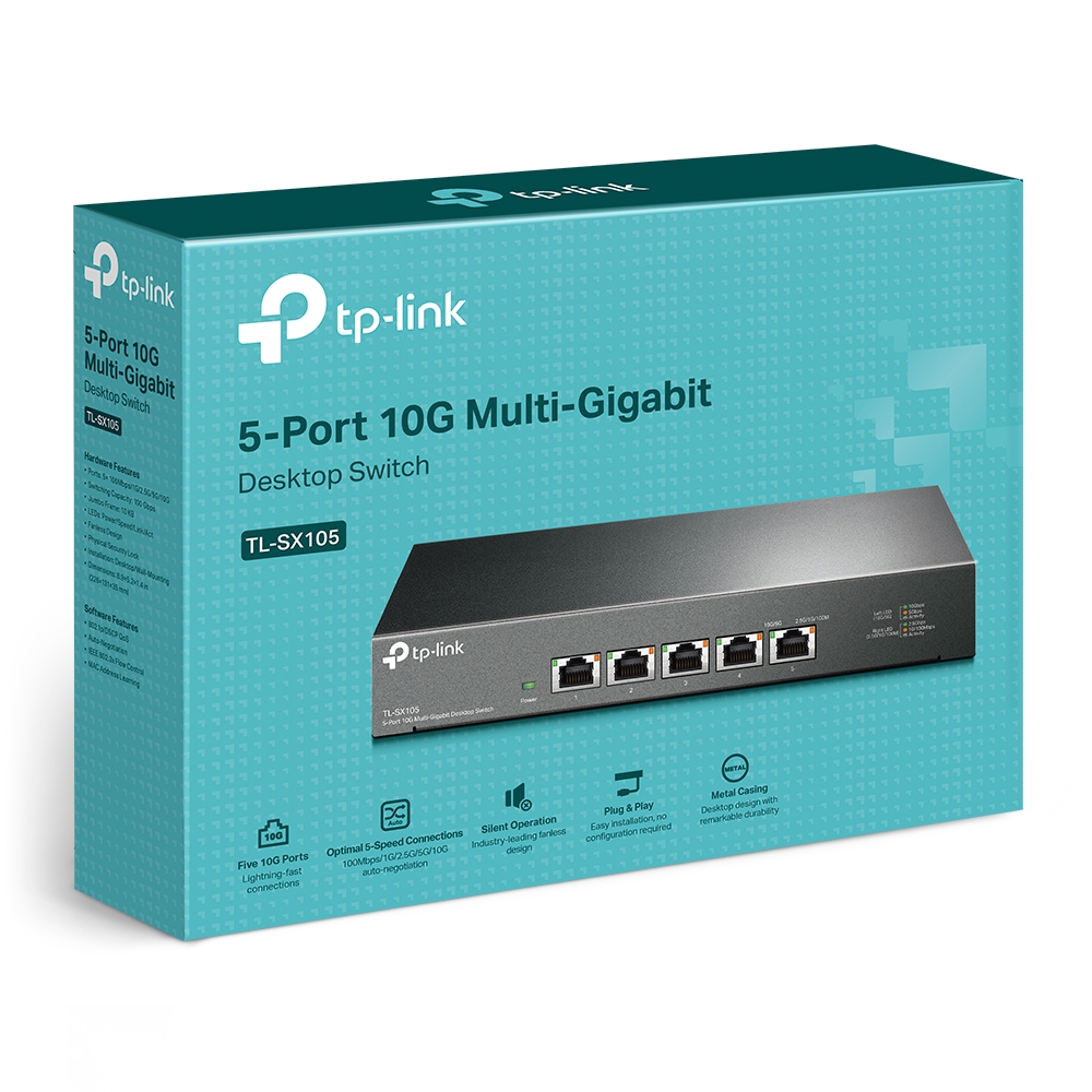 TP-LINK TL-SX105 5-PORT 10G DESKTOP SWITCH
