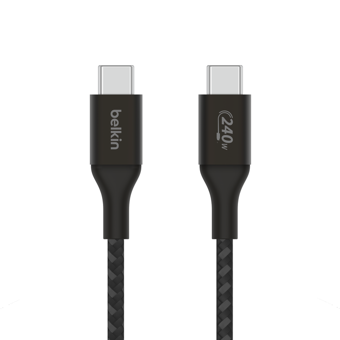 BELKIN 240W BRAIDED C-C CABLE 1M BLACK