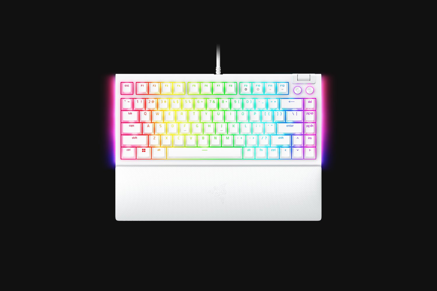 RAZER BLACKWIDOW V4 75% GAMING KEYBOARD WHITE