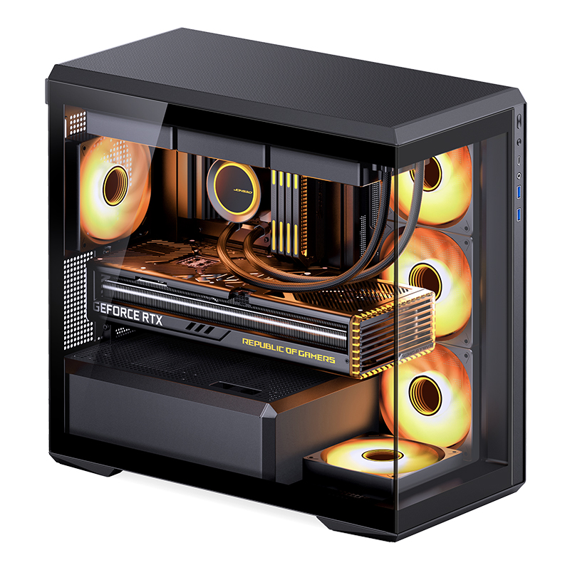 JONSBO D301 M-ATX WINDOWS SIDE CASE W/TYPE-C BLACK