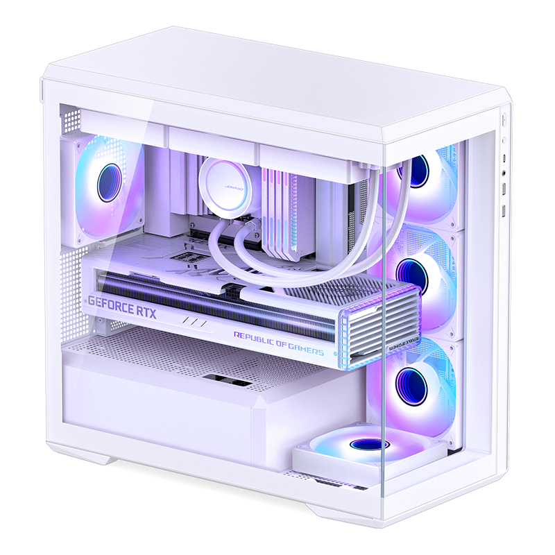 JONSBO D301 M-ATX WINDOWS SIDE CASE W/TYPE-C WHITE
