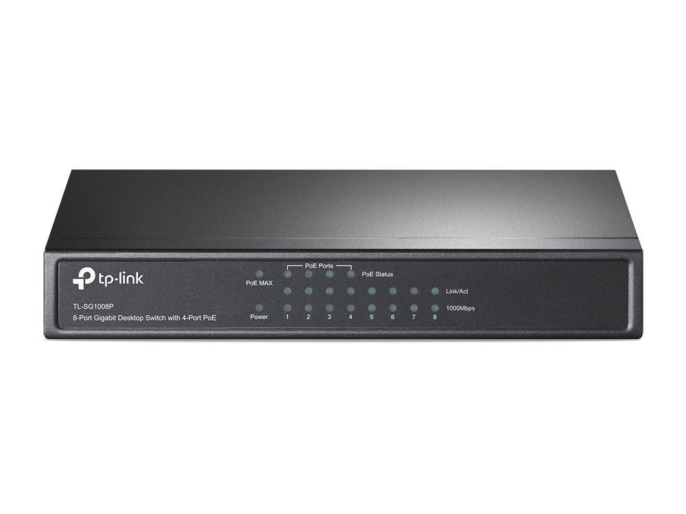 TP-LINK TL-SG1008P POE SWITCH 8-PORT GIGA W/4*POE