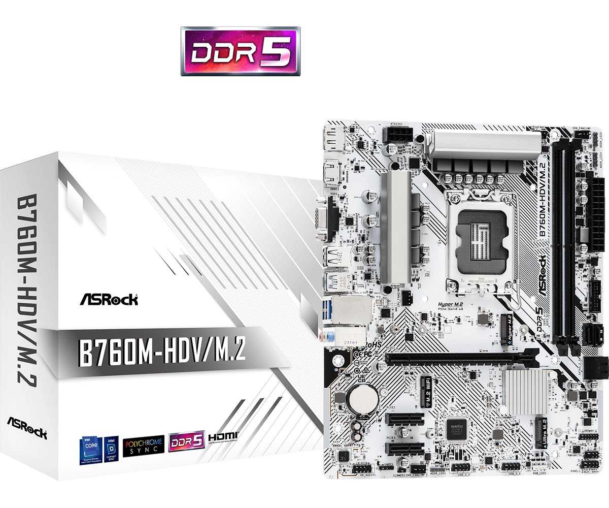 ASROCK B760M-HDV/M.2 D5