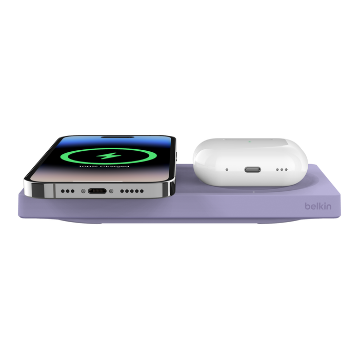 BELKIN WIRELESS CHARGING PAD W/MAGSAFE (15W) LAVENDA