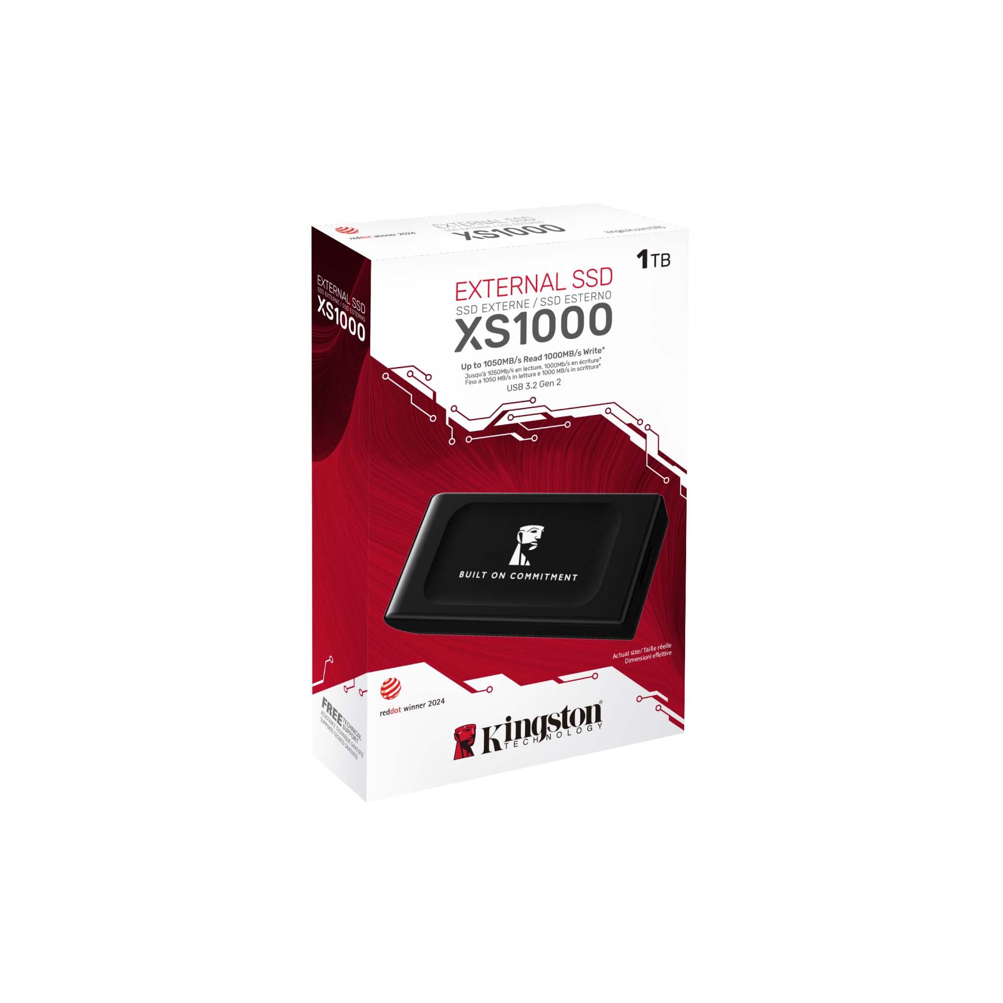 KINGSTON 1TB XS1000 USB3.2 GEN 2 EXTERNAL SSD