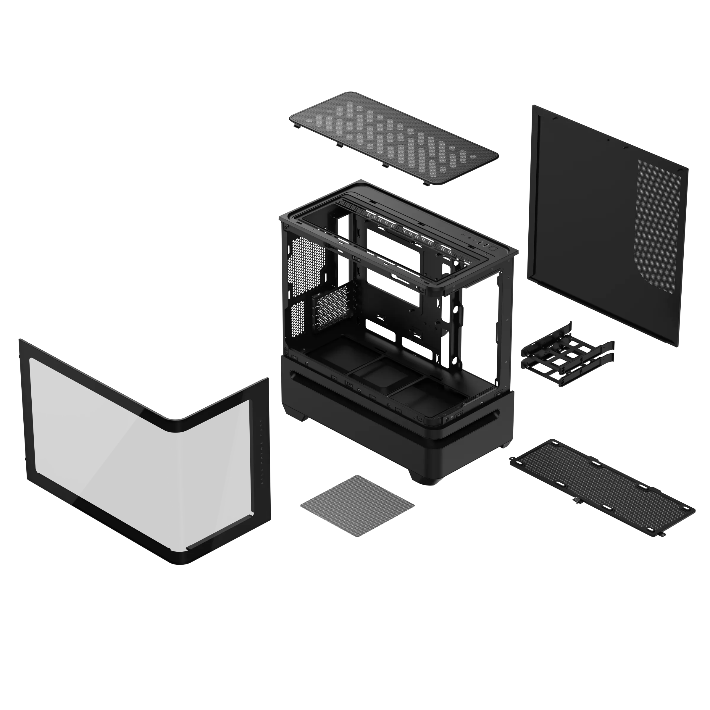 ASUS PRIME AP202 TG MATX CASE BLACK thumbnail 15