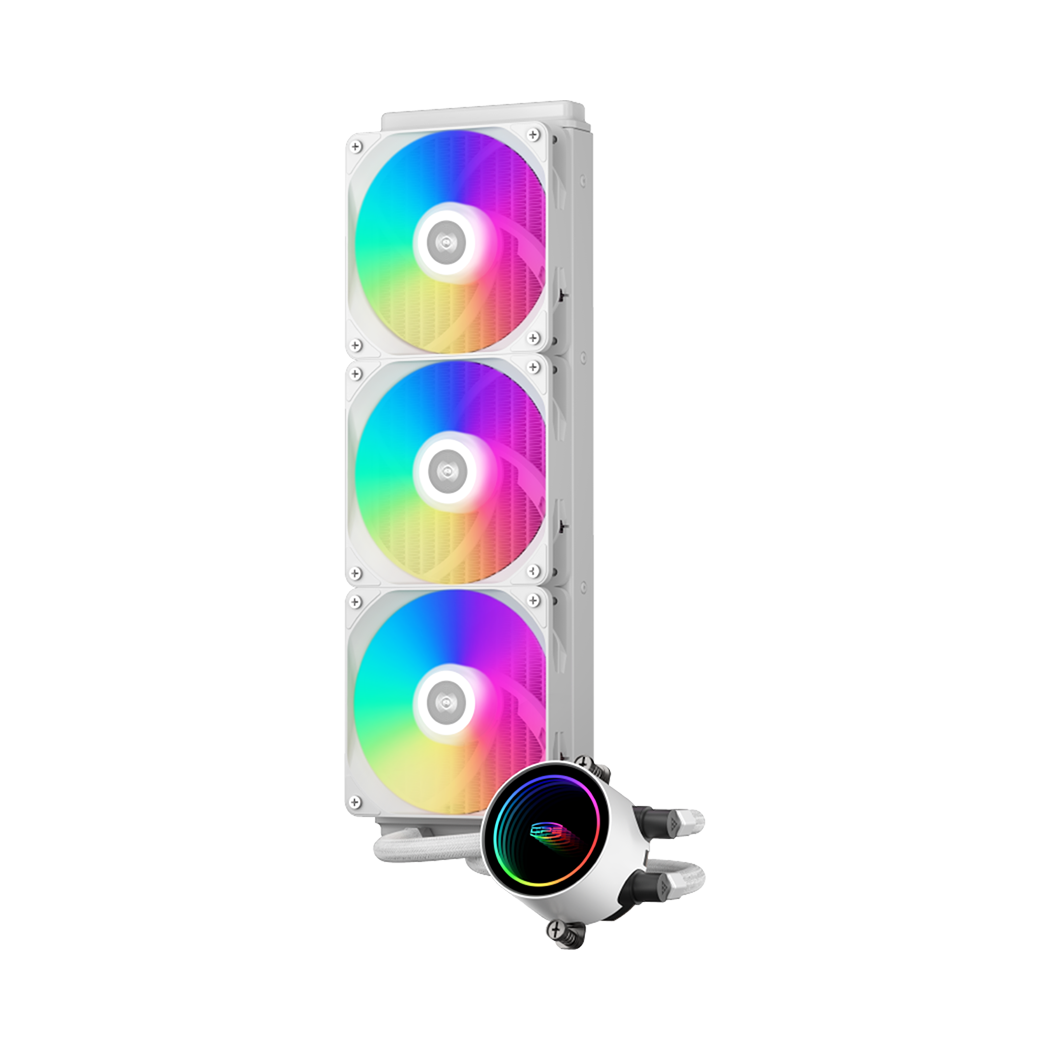 PC COOLER DA360 ARGB HIGH PERFORMANCE AIO CPU COOLING WHITE