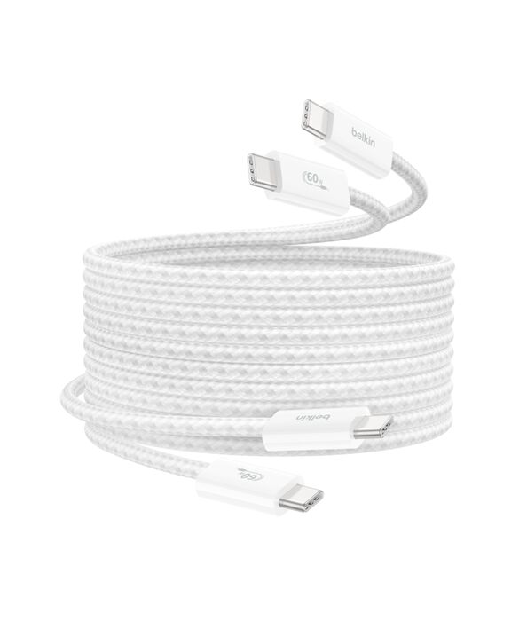 BELKIN BoostCharge USB-C至USB-C編織連接線(60W/1.5米/2PK)