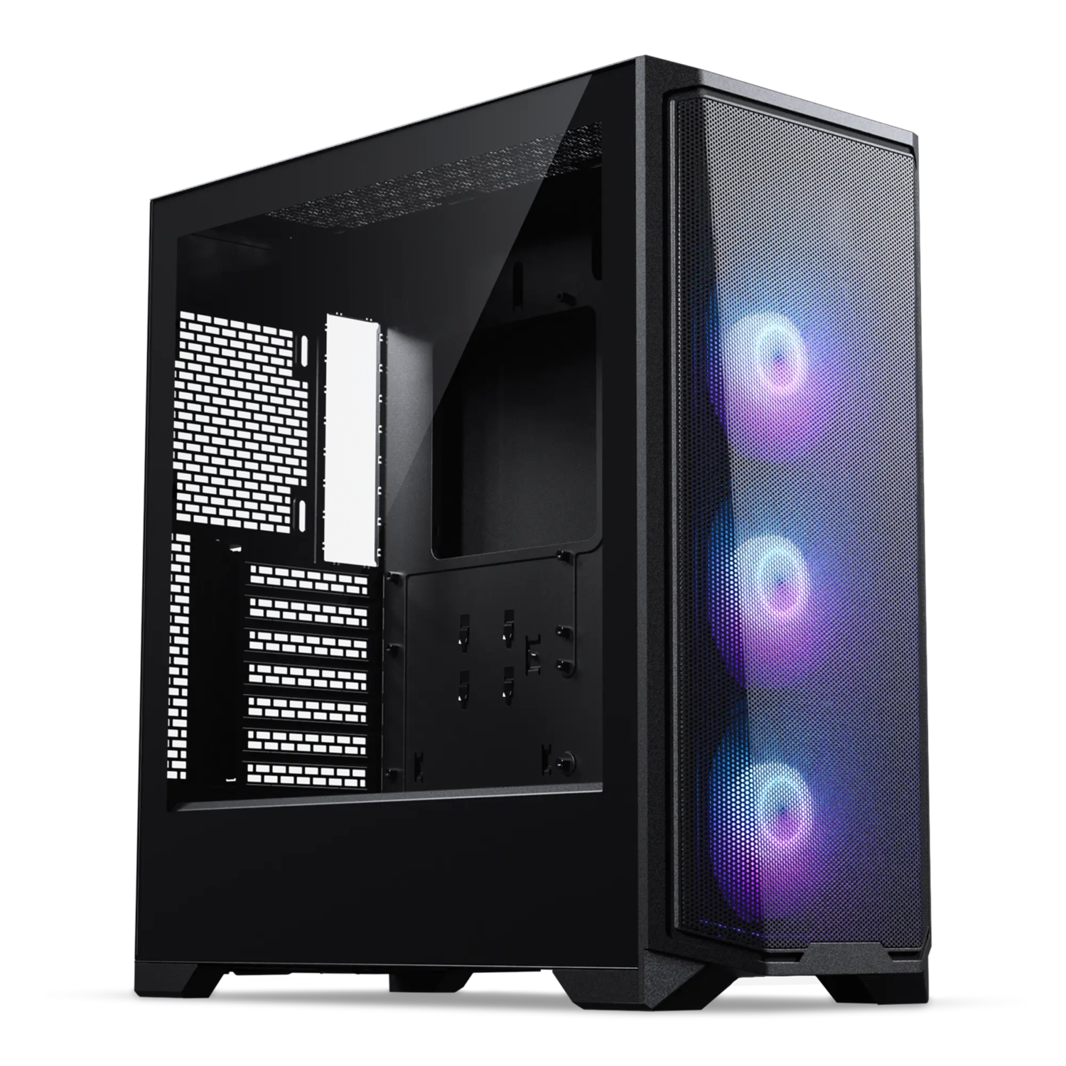 PHANTEKS ECLIPSE G370A DRGB MESH PANEL-TEMPERED GLASS BLACK