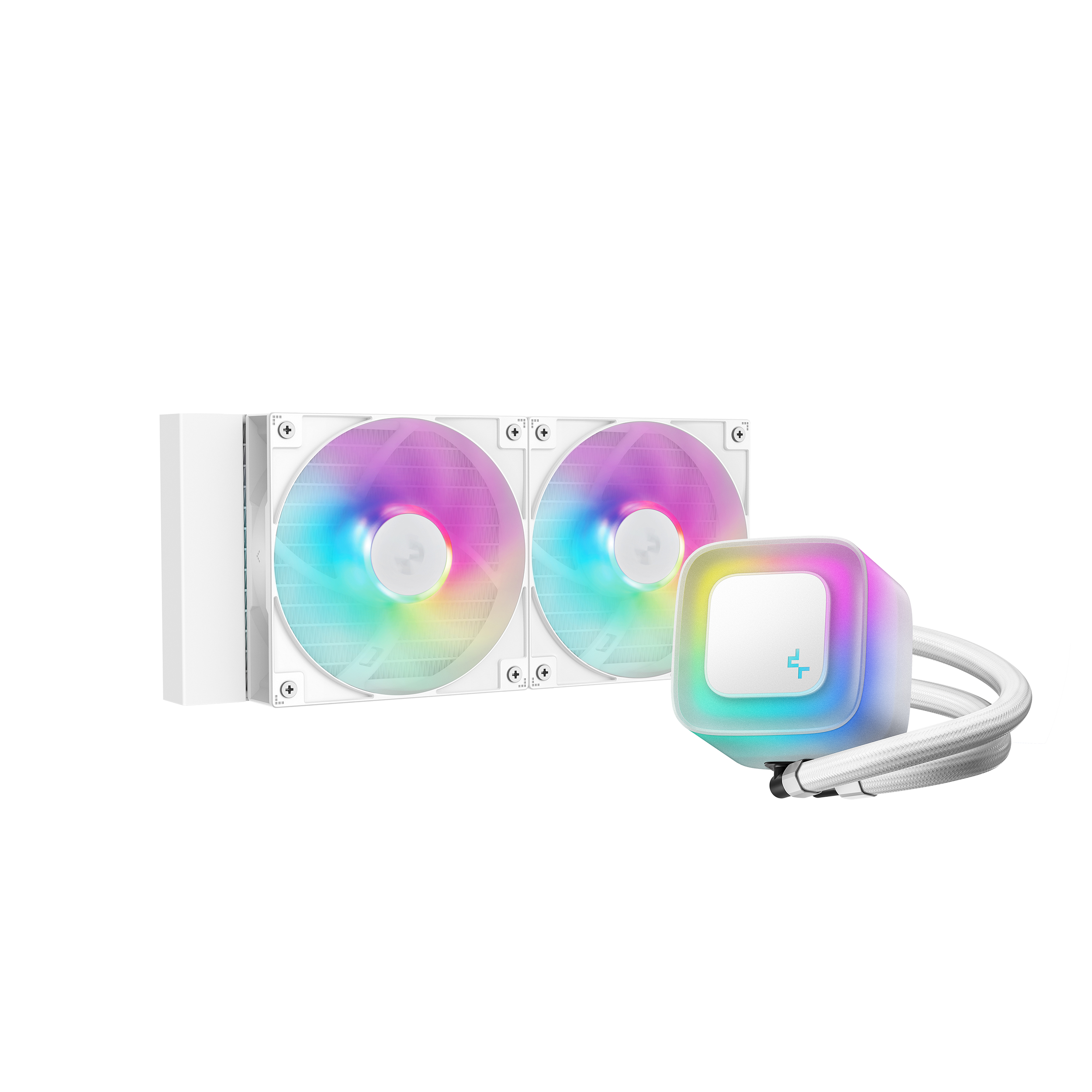 DEEPCOOL LE240 V2  240MM ARGB LIQUID CPU COOLER WHITE