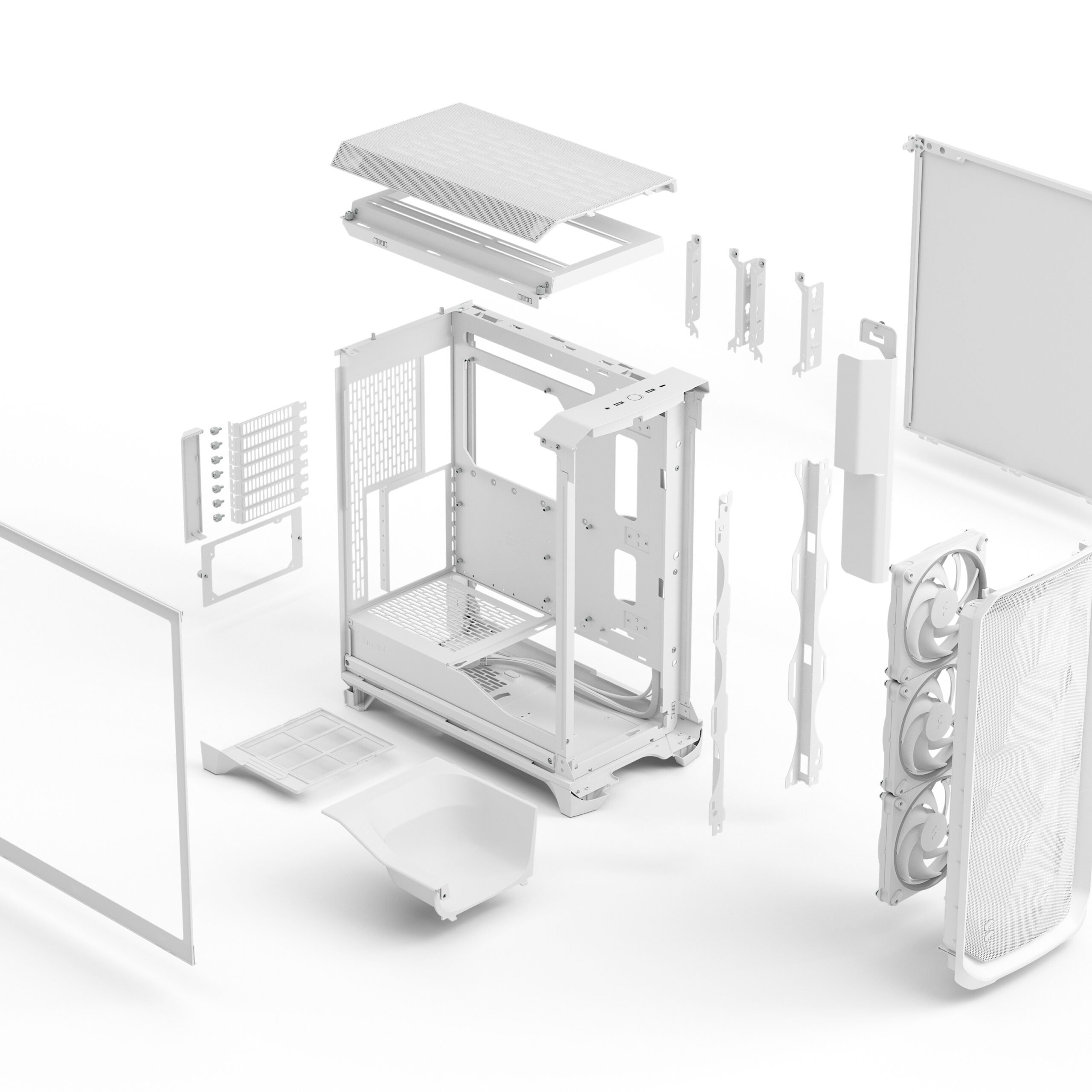 FRACTAL DESIGN MESHIFY 3 WHITE RGB TG CLEAR TINT thumbnail 13