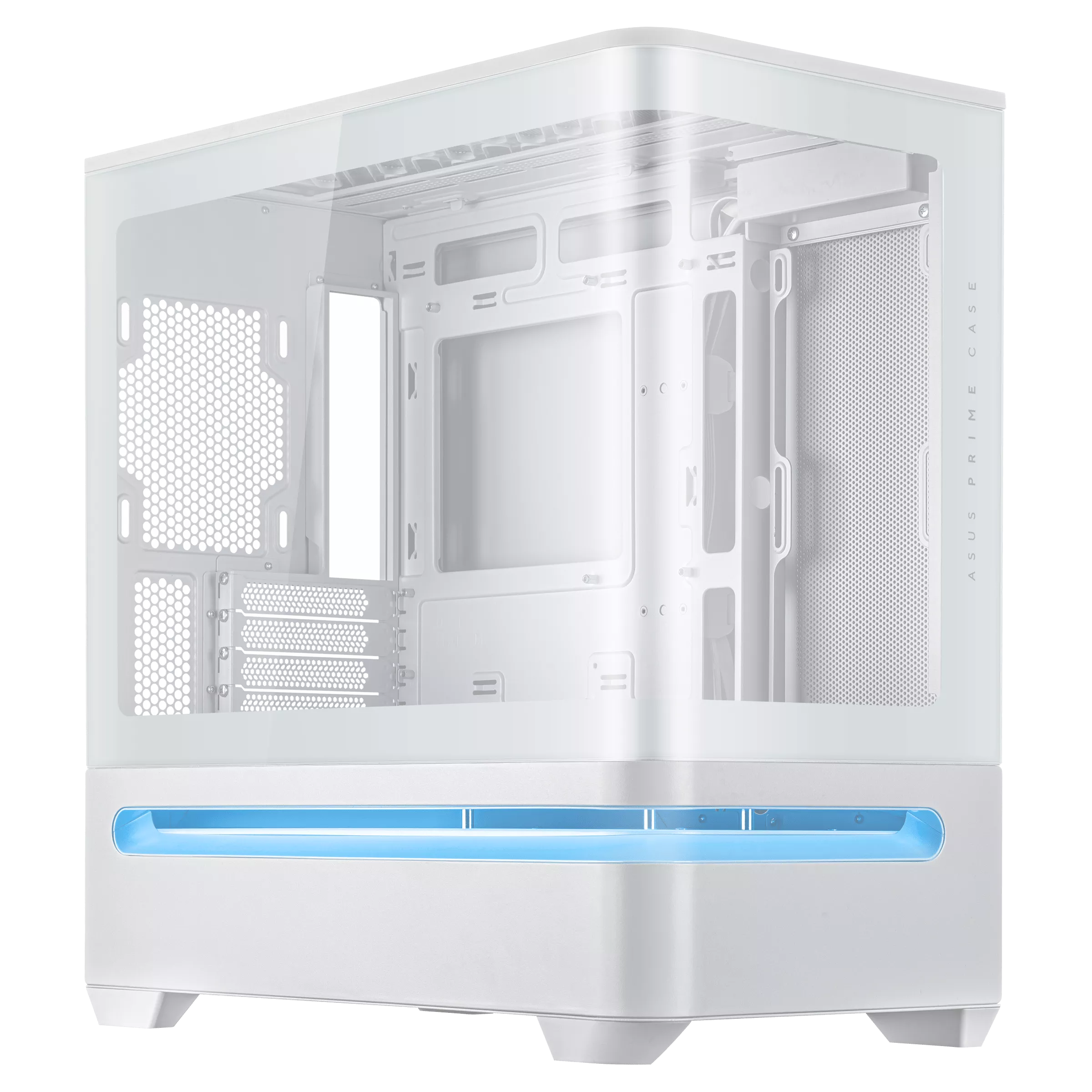 ASUS PRIME AP202 TG MATX CASE WHITE thumbnail 2