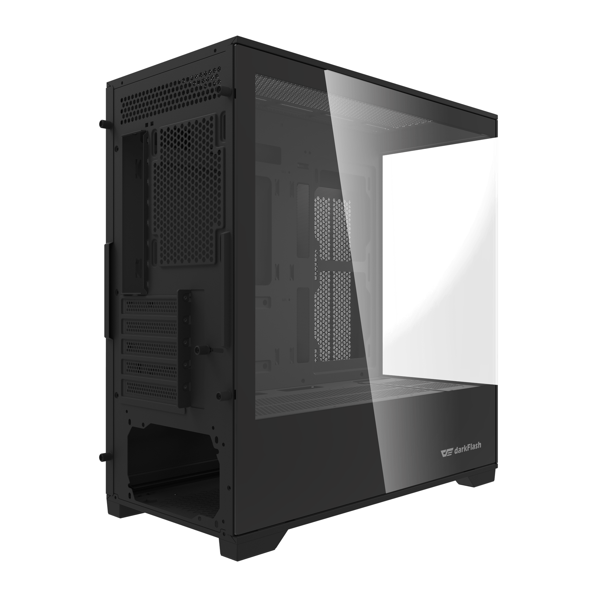 DARKFLASH DK415P WITH 3 ARGB FANS MATX CASE BLACK