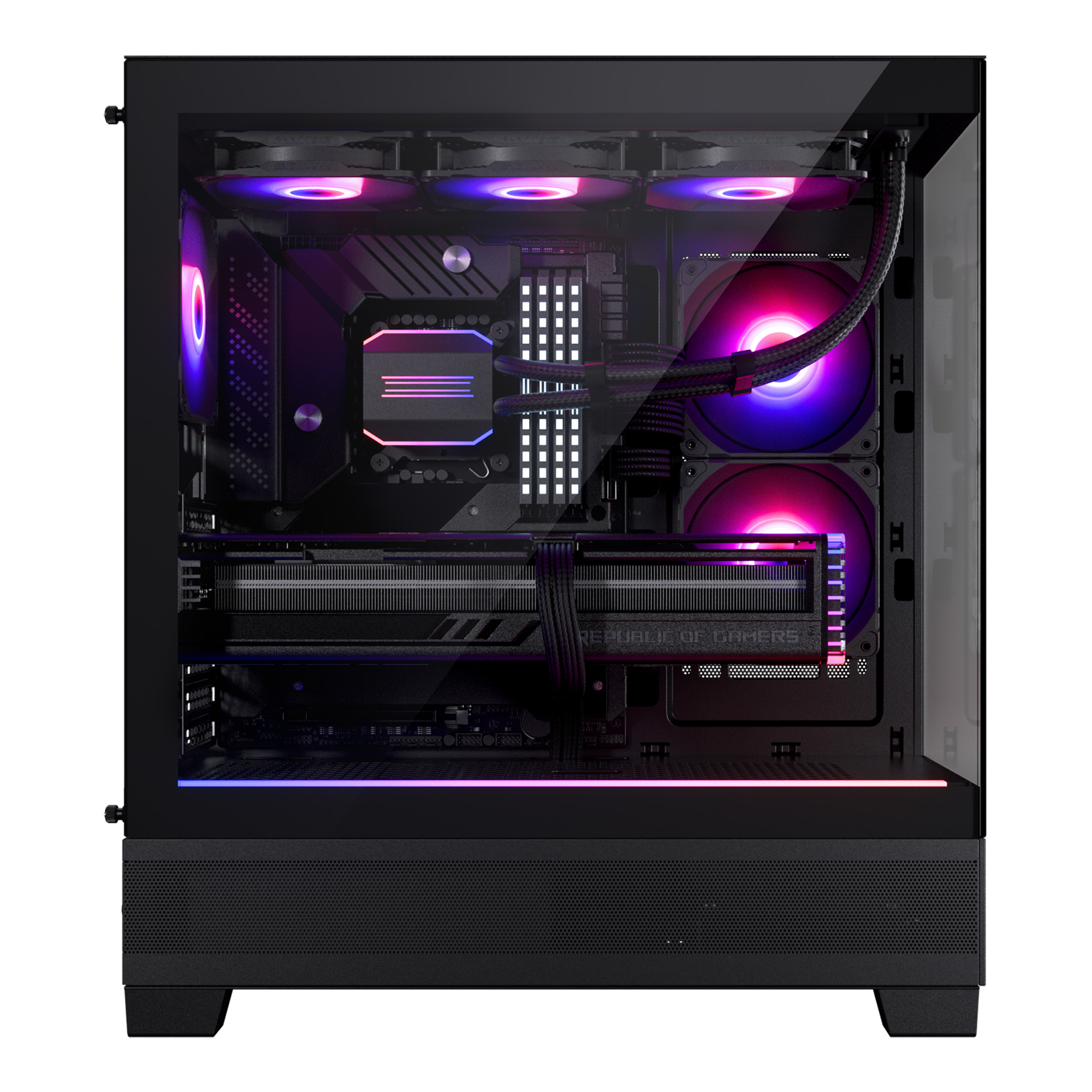 PHANTEKS XT VIEW TEMPERED GLASS MID TOWER CASE BLACK thumbnail 8
