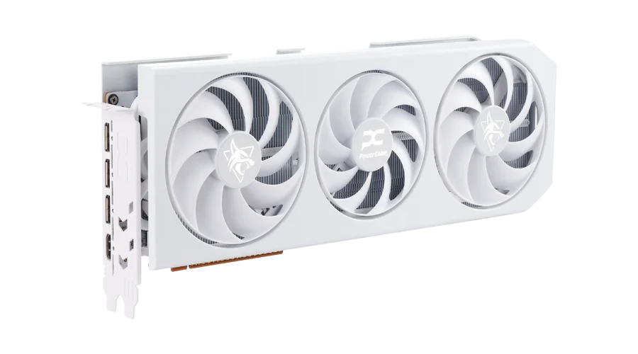 POWERCOLOR RX9070XT HELLHOUND SPECTRAL WHITE 16GB GDDR6 thumbnail 4
