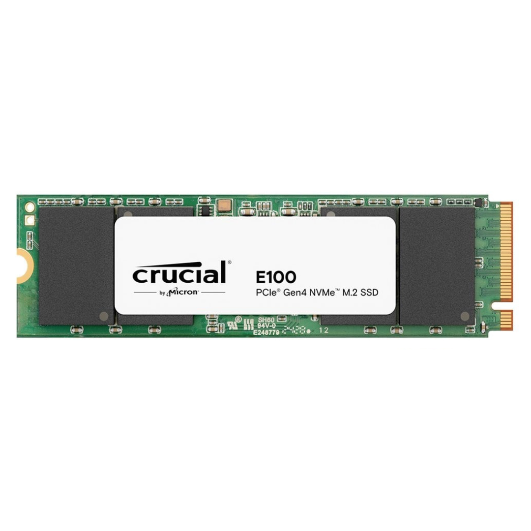CRUCIAL E100 480GB PCIE GEN4 NVME 2280 M.2 SSD