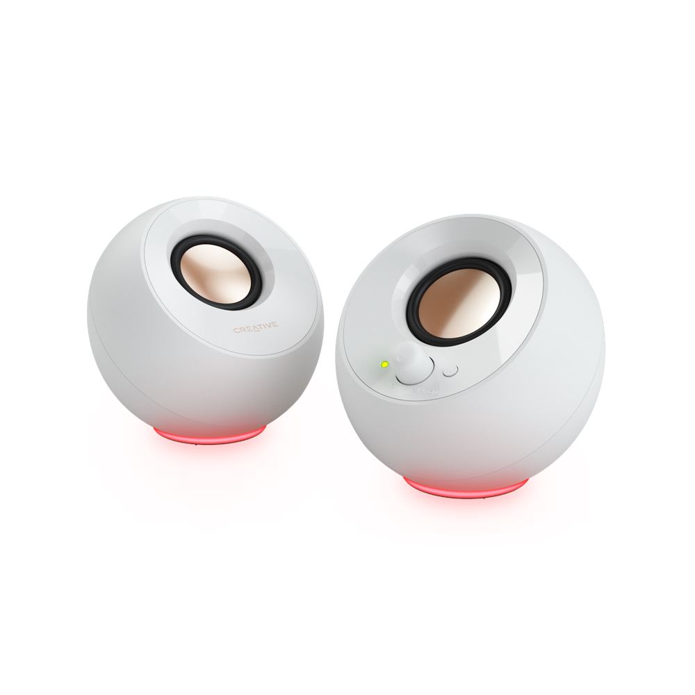 CREATIVE PEBBLE SE RGB USB-C 2.0 SPEAKER WHITE