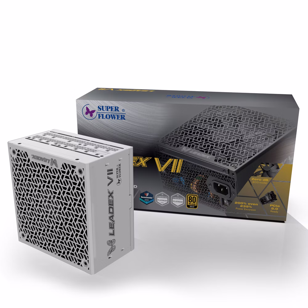 SUPER FLOWER LEADEX VII GOLD 1000W ATX3.1 WHITE