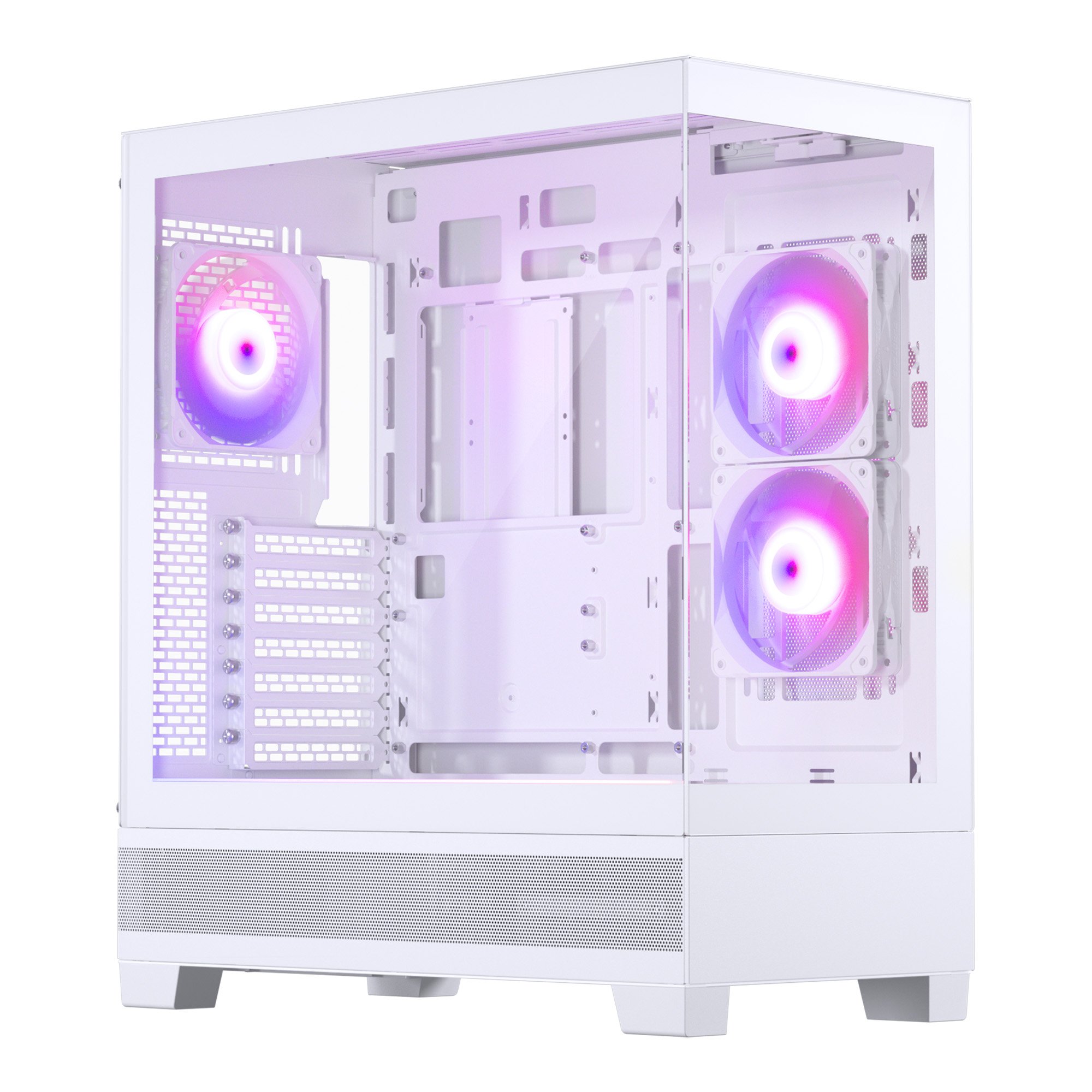 PHANTEKS XT VIEW TEMPERED GLASS MID TOWER CASE WHITE