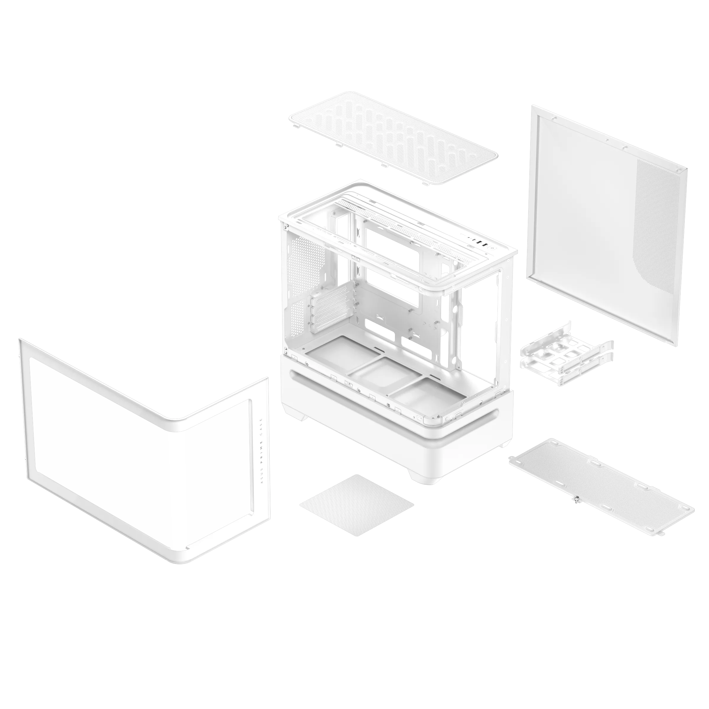 ASUS PRIME AP202 TG MATX CASE WHITE thumbnail 15