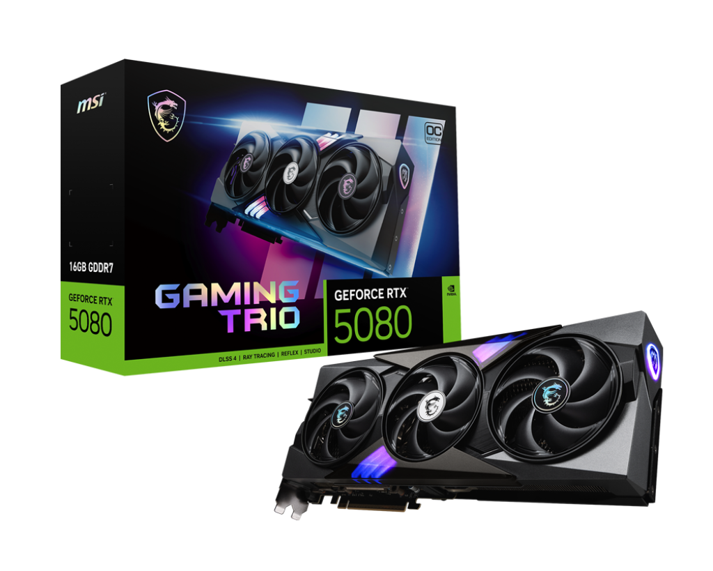 MSI RTX5080 GAMING TRIO OC 16GB GDDR7